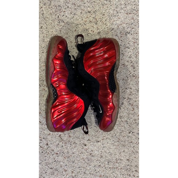 AIR FOAMPOSITE ONE 'METALLIC RED' 2017 US MEN SIZE 10 GREAT CONDITION - Picture 2 of 6